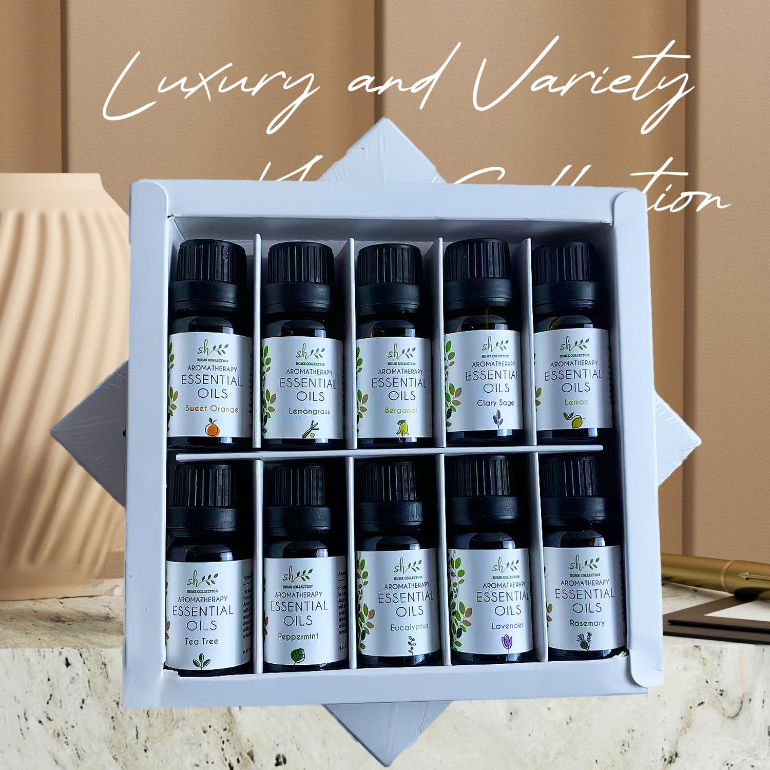 Candle Making Supplies Fragrance Oils - 10Pcs Essential Oil Gift Set, for