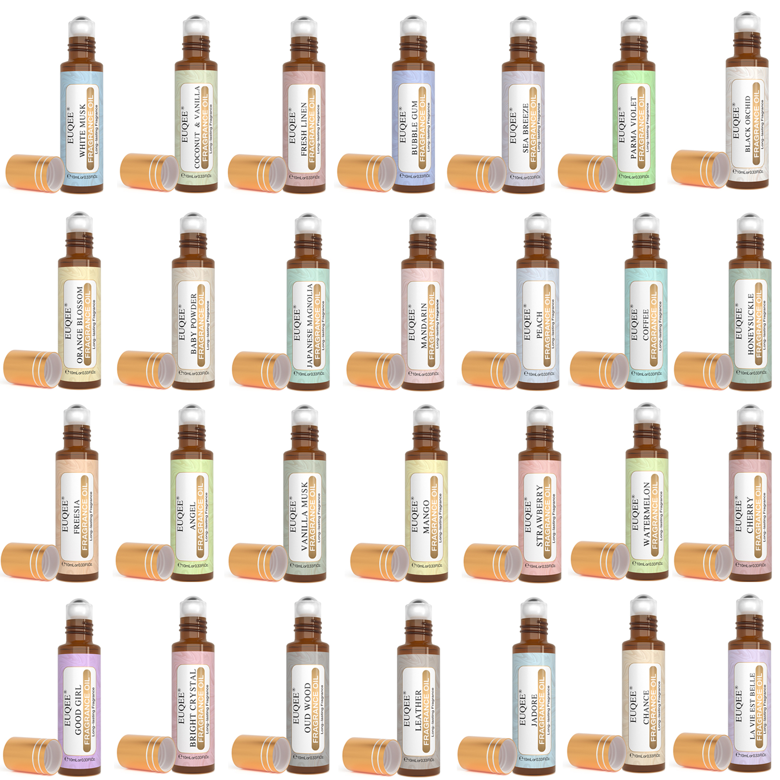 EUQEE 10ml Fragrance Oil Roll- - مراجعة Candle Making Supplies Fragrance Oils وسعره