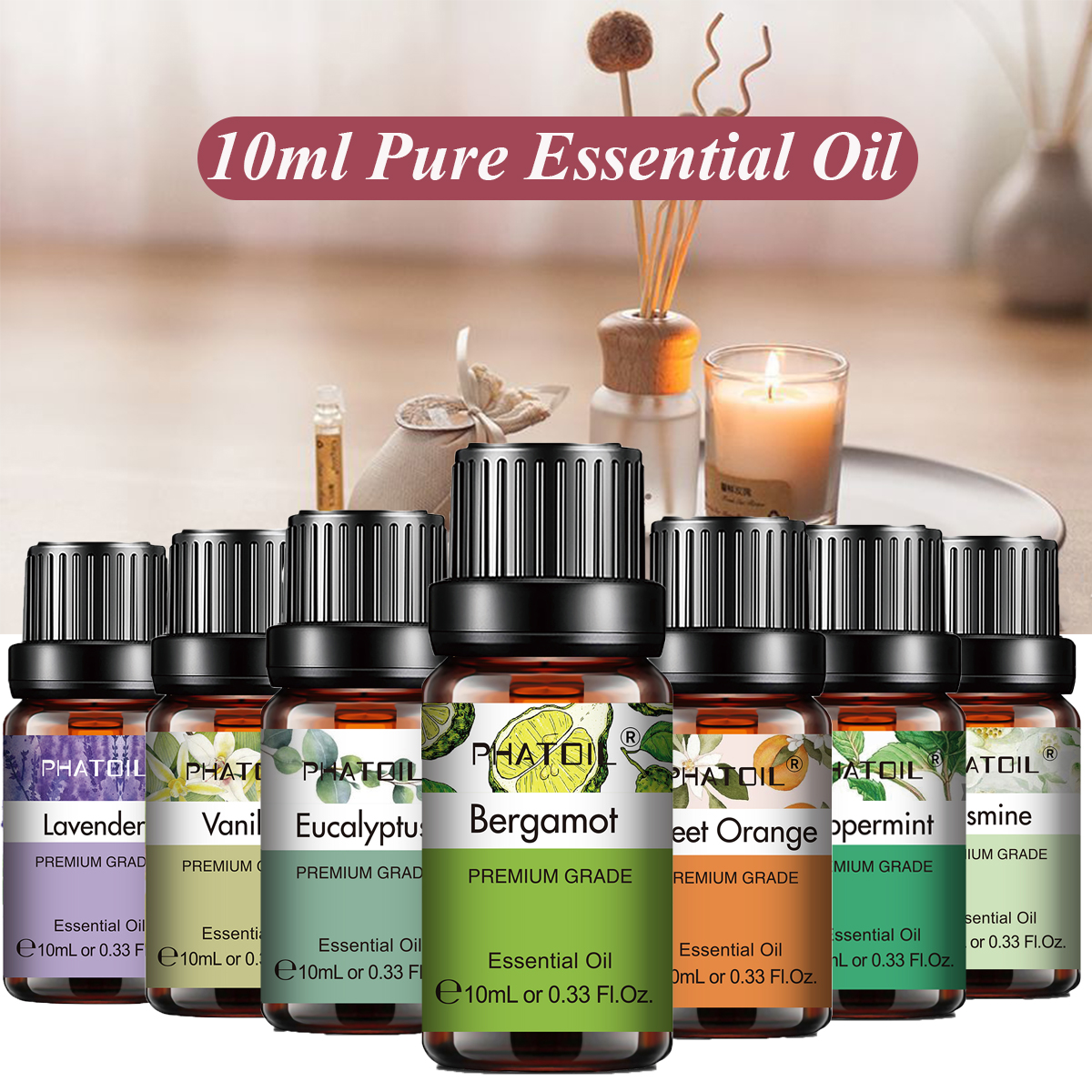 PHATOIL Natural Plant Essentia - مراجعة Candle Making Supplies Fragrance Oils وسعره