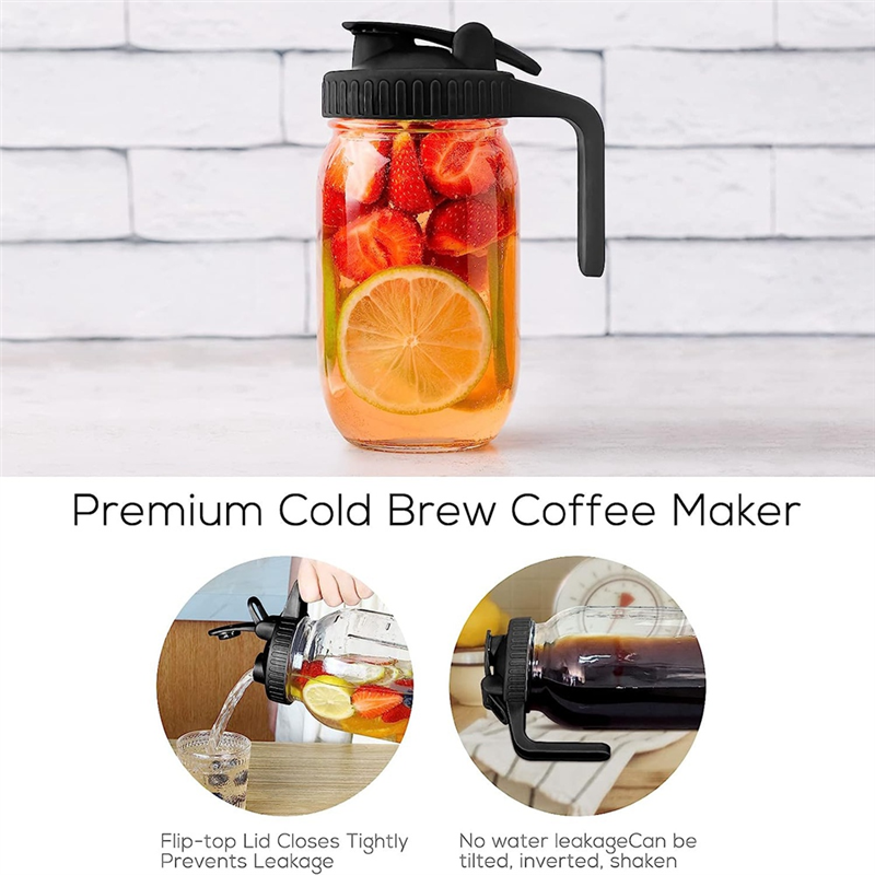 32Oz Mason Jar Pour Spout Lid  - مراجعة Pour Spout Pitcher وسعره