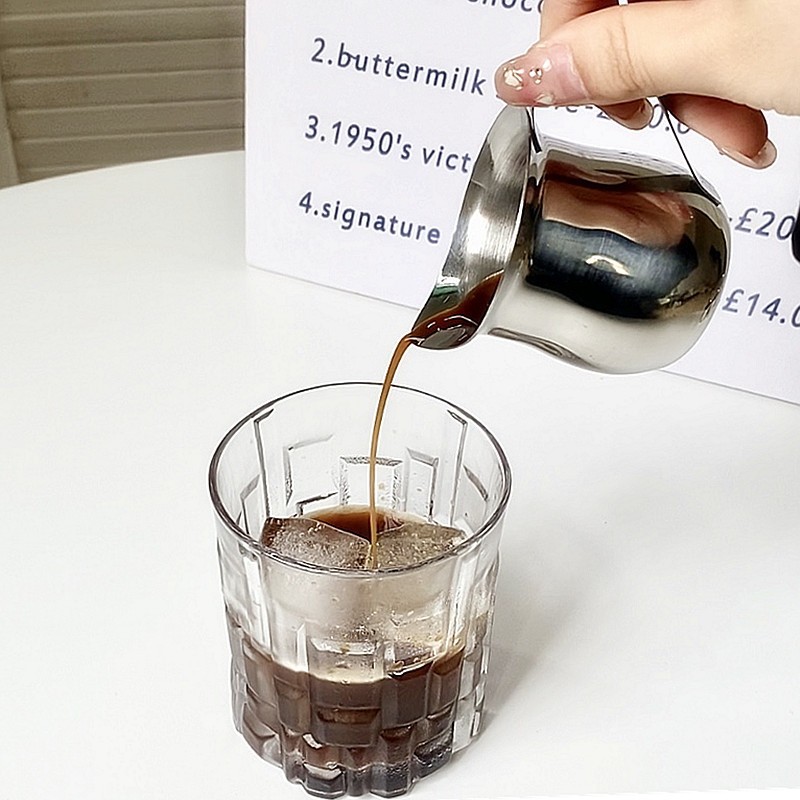 2/3/5/7oz Coffee Milk Frothing - مراجعة Pour Spout Pitcher وسعره