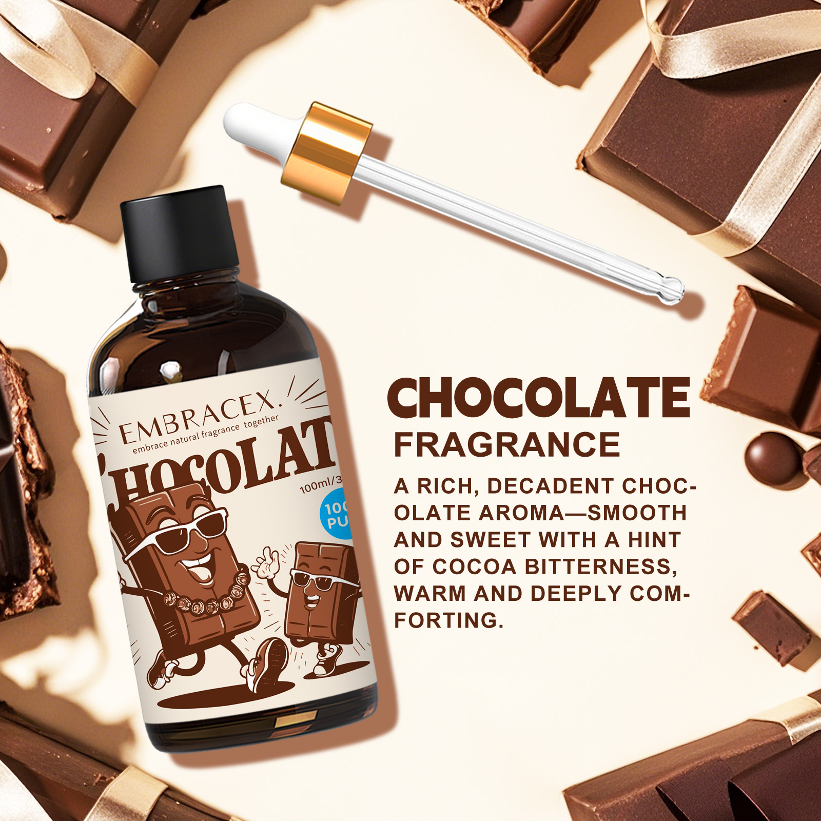 100ml Chocolate Essential Oil  - مراجعة Candle Making Supplies Fragrance Oils وسعره