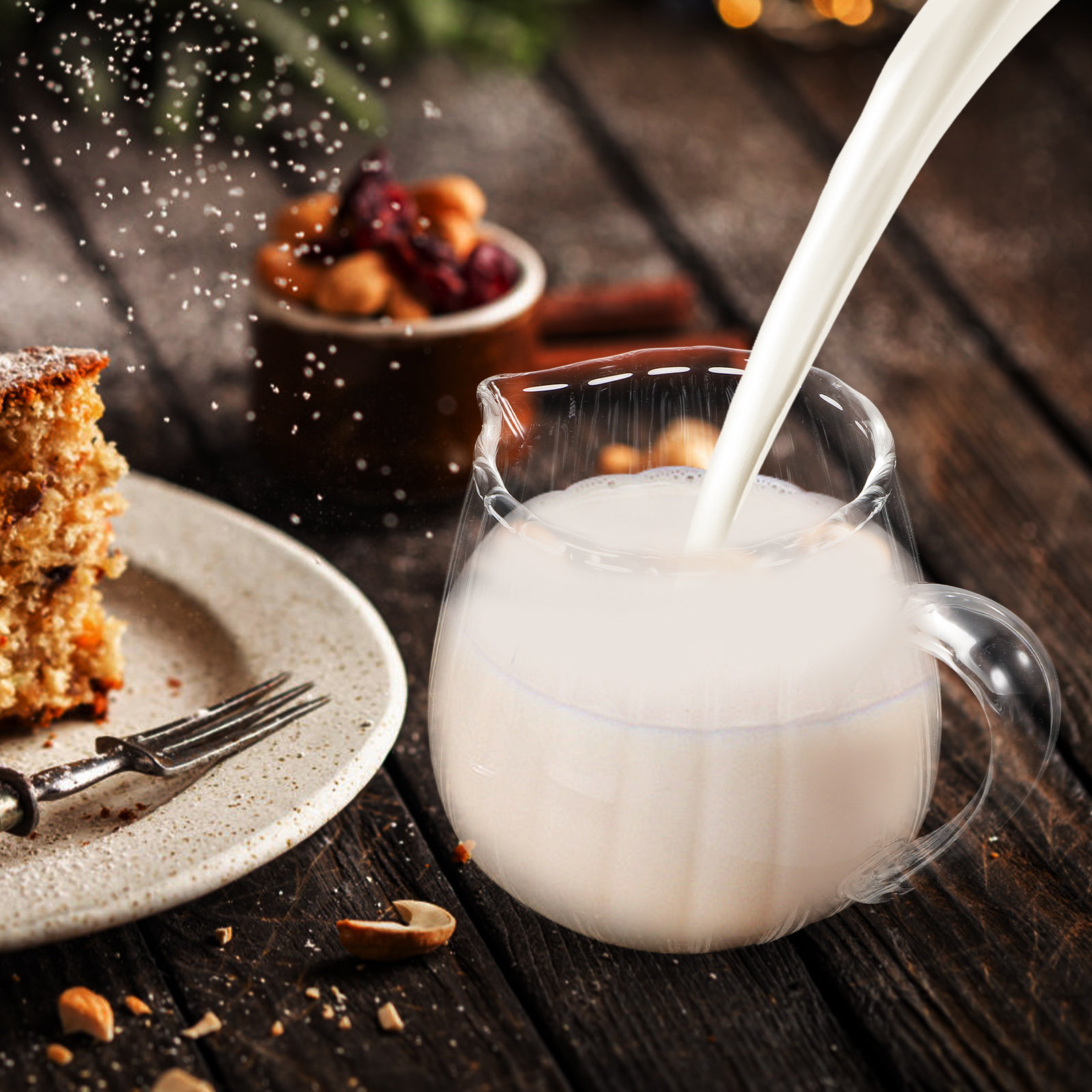 Glass Creamer Pitcher Mini Mil - مراجعة Pour Spout Pitcher وسعره