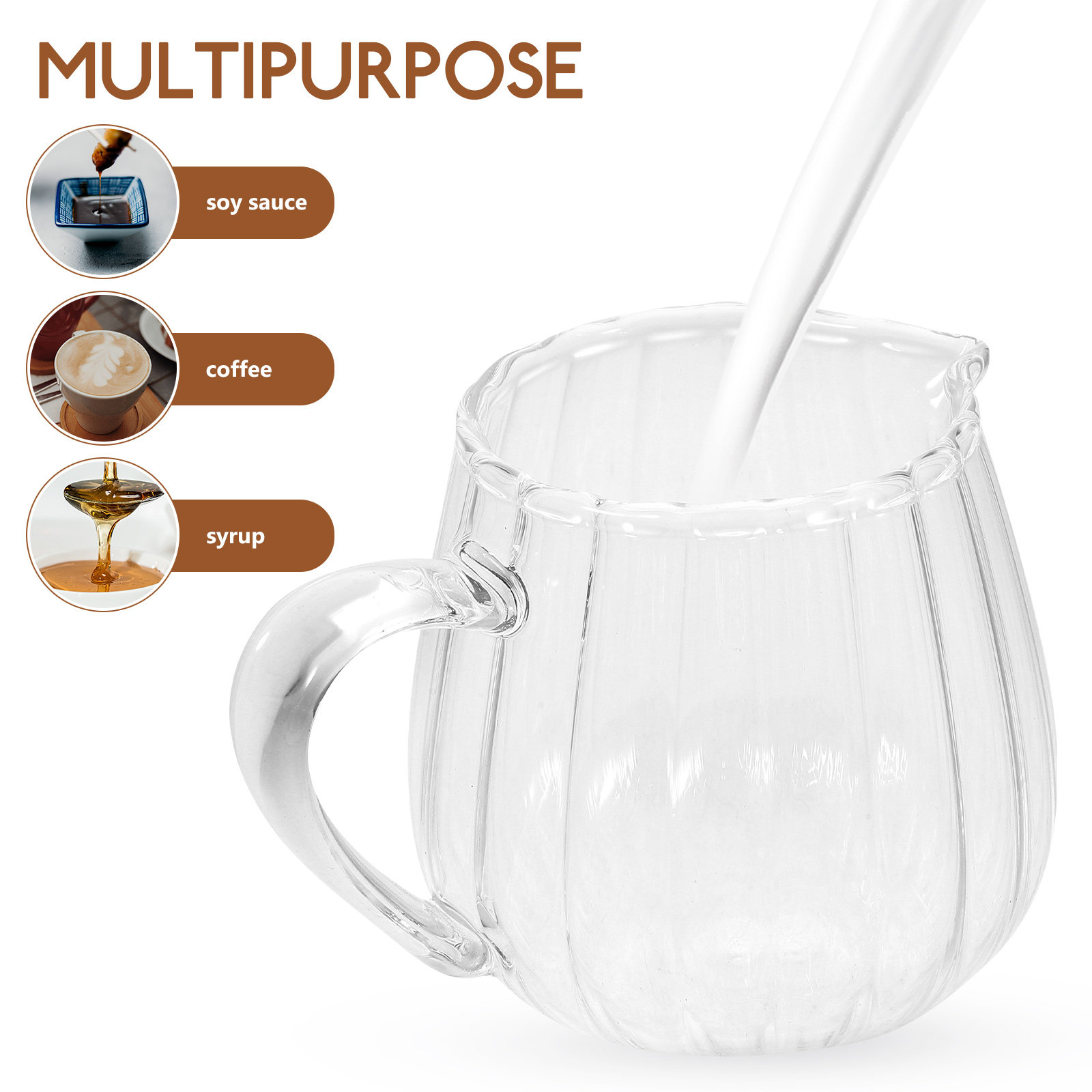 Glass Creamer Pitcher Mini Mil - مراجعة Pour Spout Pitcher وسعره