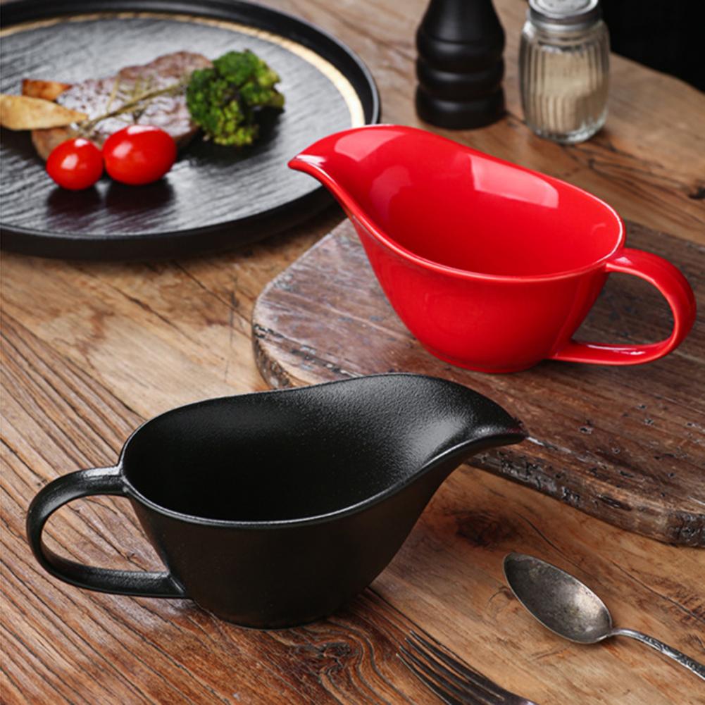 Sauce Dispenser Ceramic Sauce  - مراجعة Pour Spout Pitcher وسعره