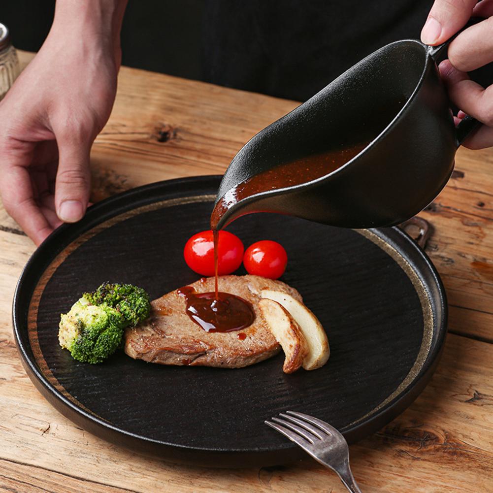 Sauce Dispenser Ceramic Sauce  - مراجعة Pour Spout Pitcher وسعره